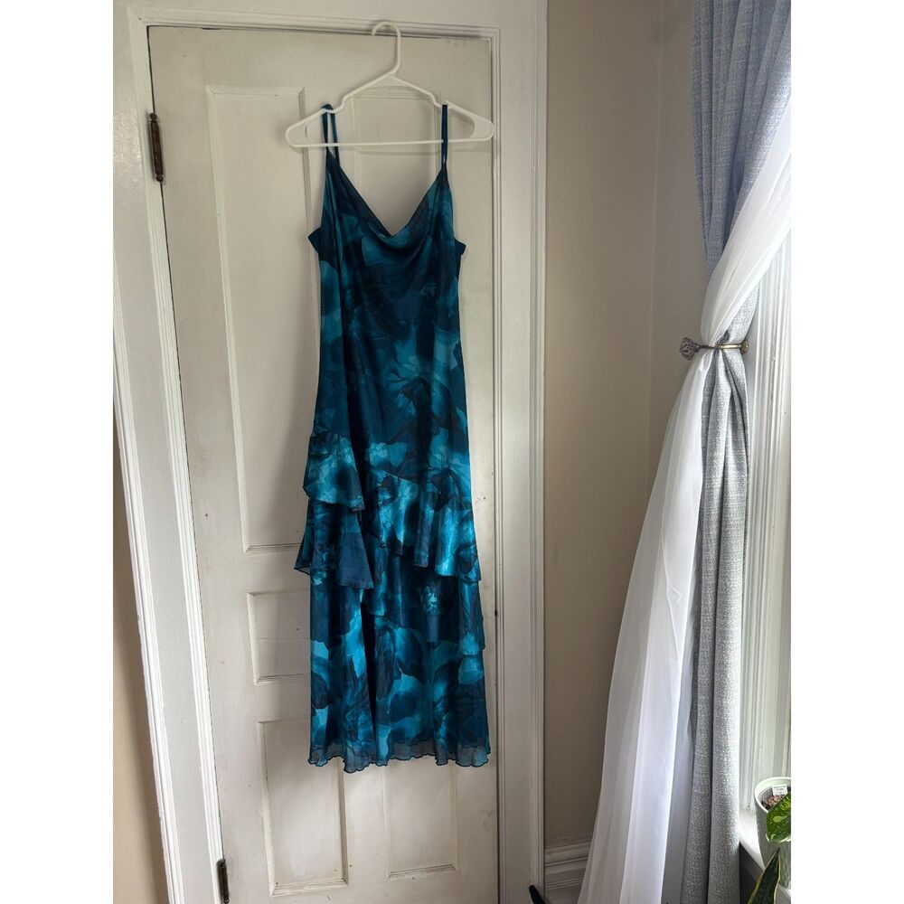 NWT blue floral maxi dress